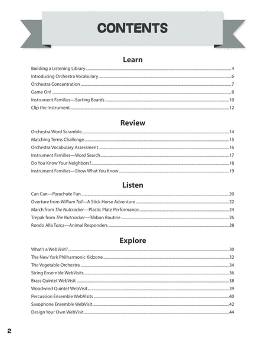 Adventures with the Orchestra CD scores gallery preview page 2