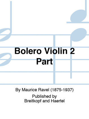Book cover for Bolero Violin 2 Part