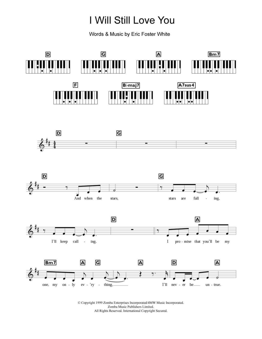 I Will Still Love You I Will Still Love You Piano scores gallery preview page 1