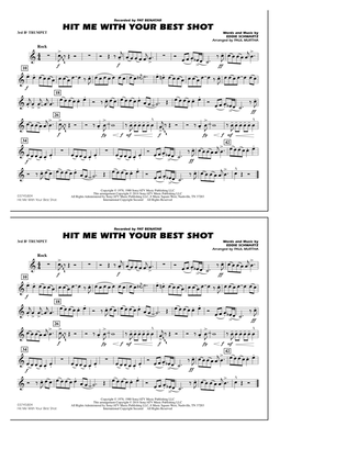Book cover for Hit Me with Your Best Shot - 3rd Bb Trumpet