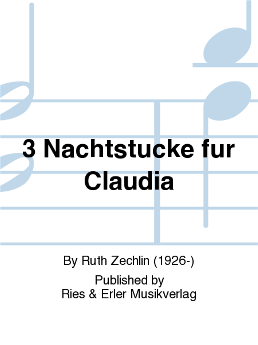 3 Nachtstucke für Claudia School and Community scores gallery preview page 1
