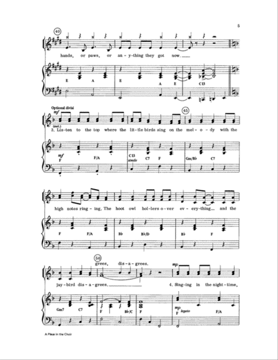 A Place in the Choir 2-Part scores gallery preview page 5