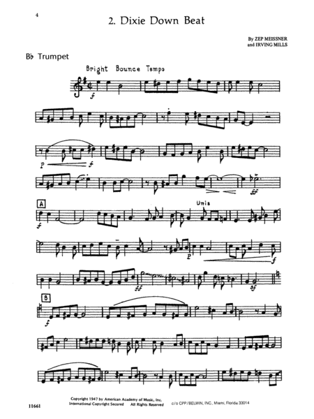 Dixieland Beat (Trumpet)