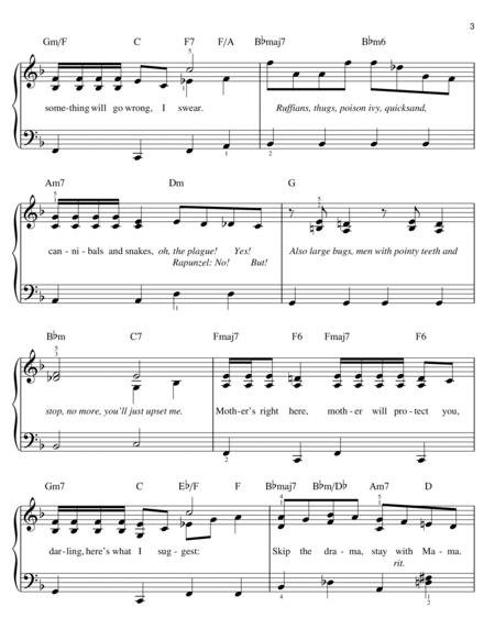 Fireproof sheet music for voice, piano or guitar v2