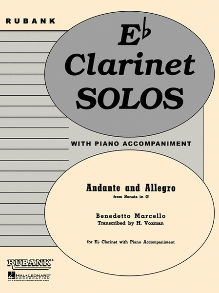 Andante and Allegro (from Sonata in G)
