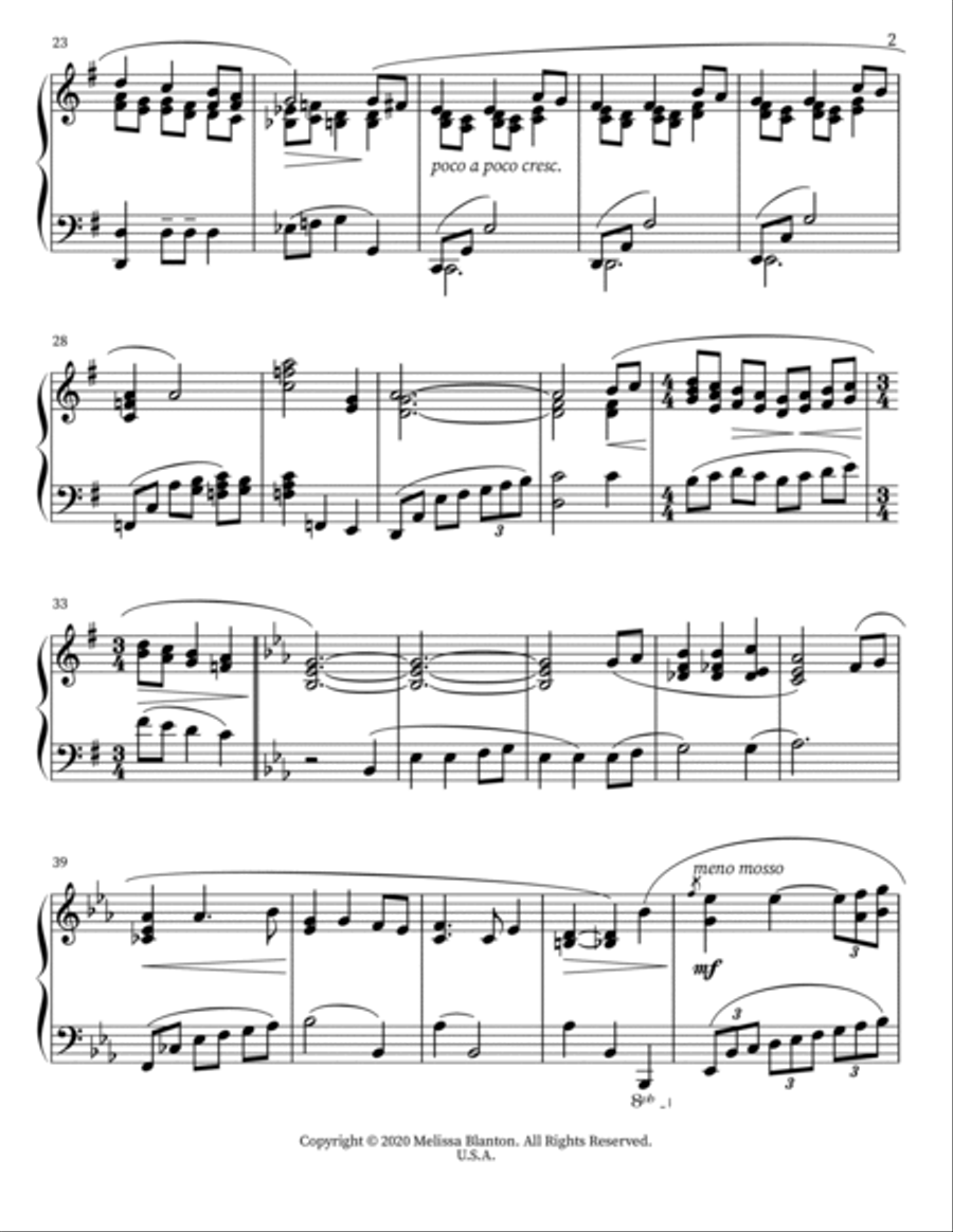 Infant Holy, Infant Lowly with Cradle Song Piano Solo scores gallery preview page 2