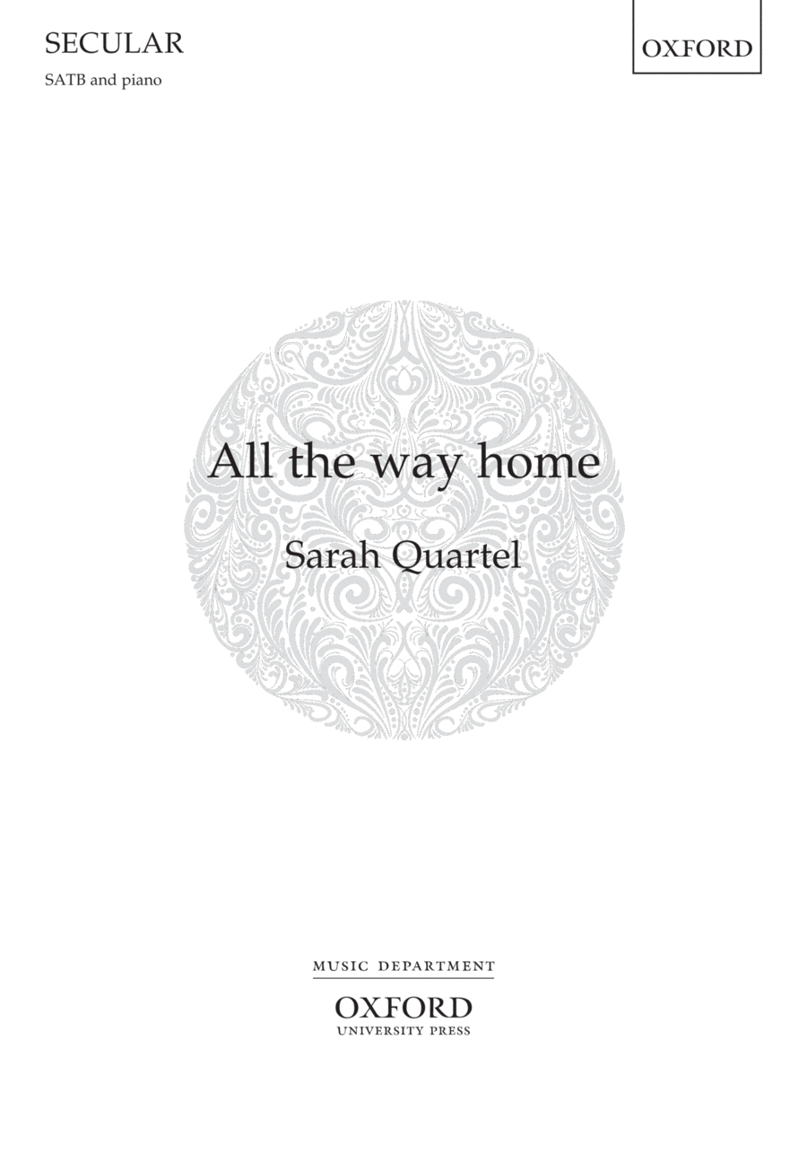 All the way home 4-Part scores gallery preview page 1
