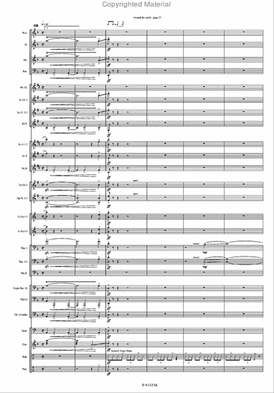 Around The World Autour du Monde Concert Band scores gallery preview page 3