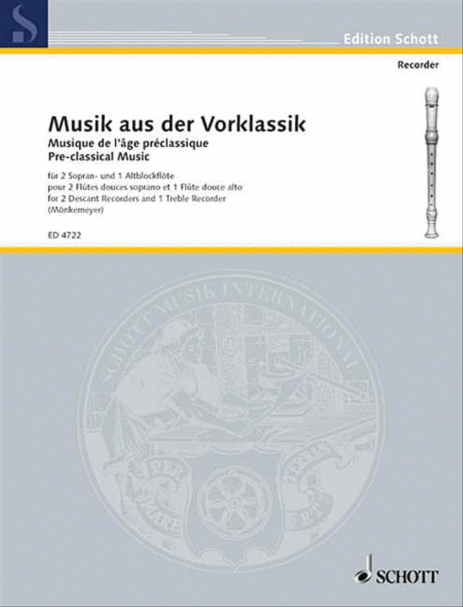 Musik aus der Vorklassik (Pre-Classical Music) Recorder scores gallery preview page 1
