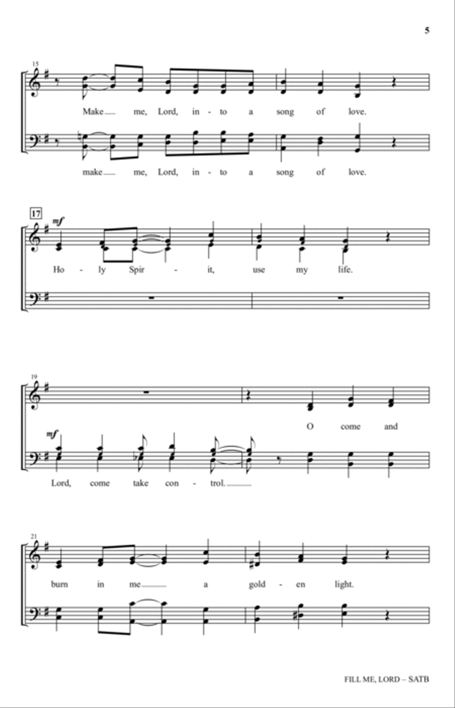 Fill Me, Lord (With 