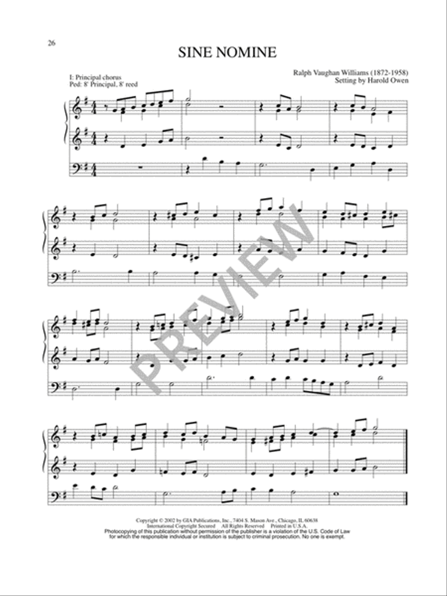 Twenty-Five Organ Harmonizations - Volume 2 Organ scores gallery preview page 28