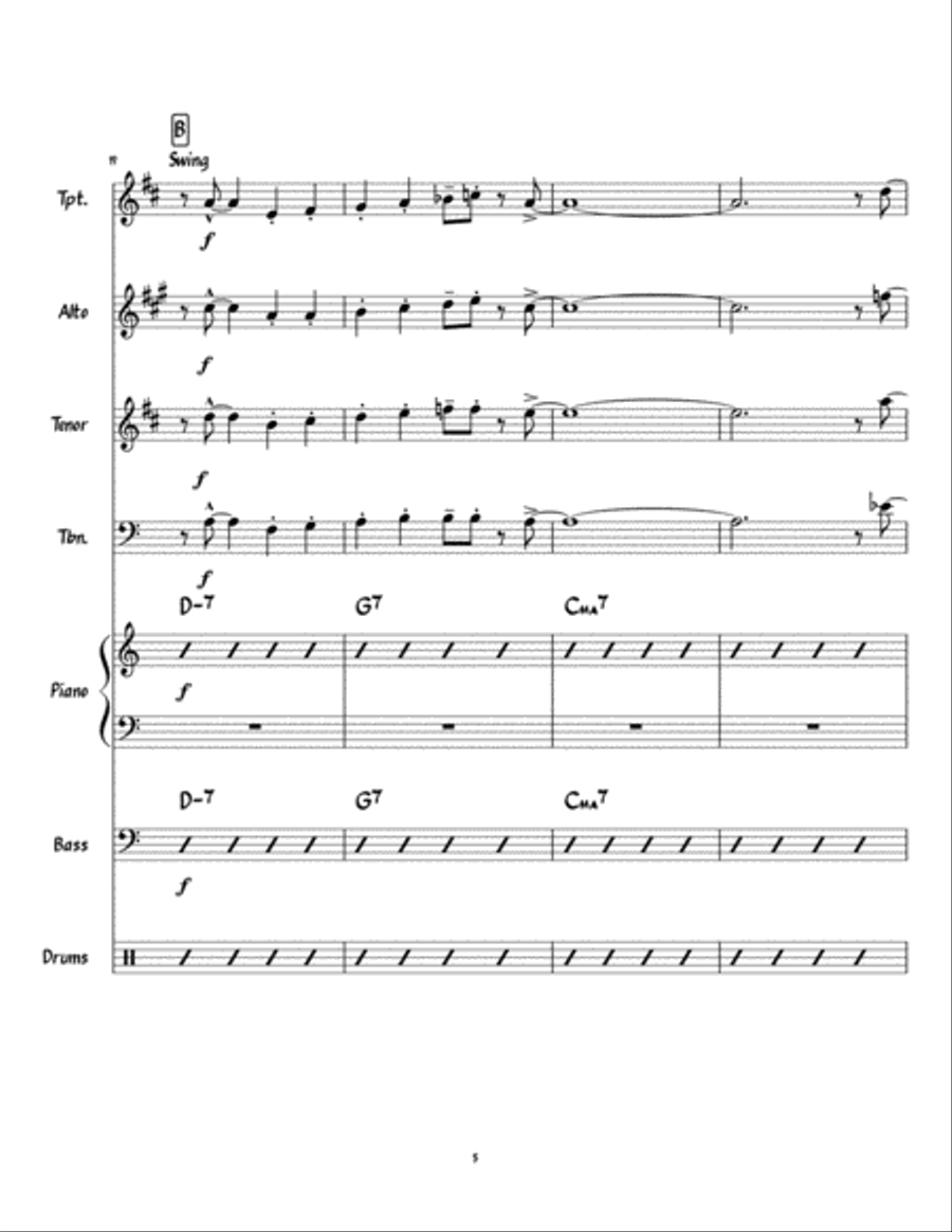 Green Dolphin St Green Dolphin St Jazz Ensemble scores gallery preview page 5