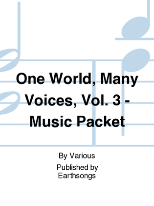 Book cover for one world, many voices, vol. 3 - music pkt