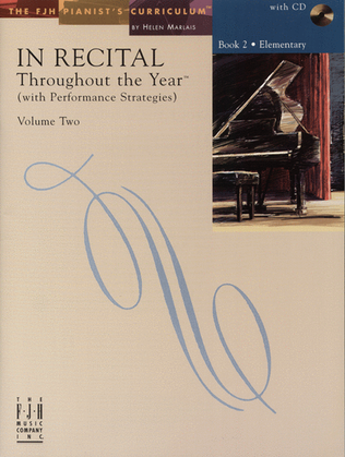 Book cover for In Recital! Throughout the Year (with Performance Strategies) Volume Two, Book 2 (NFMC)