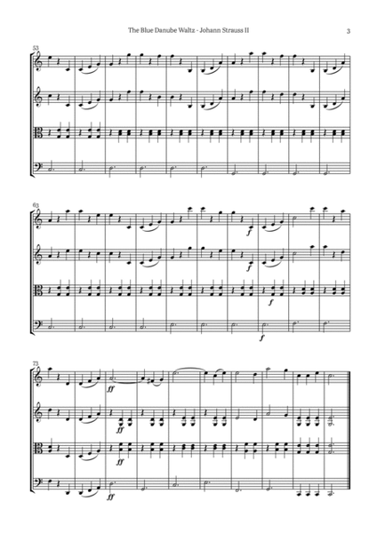 The Blue Danube Waltz - String Quartet image number null