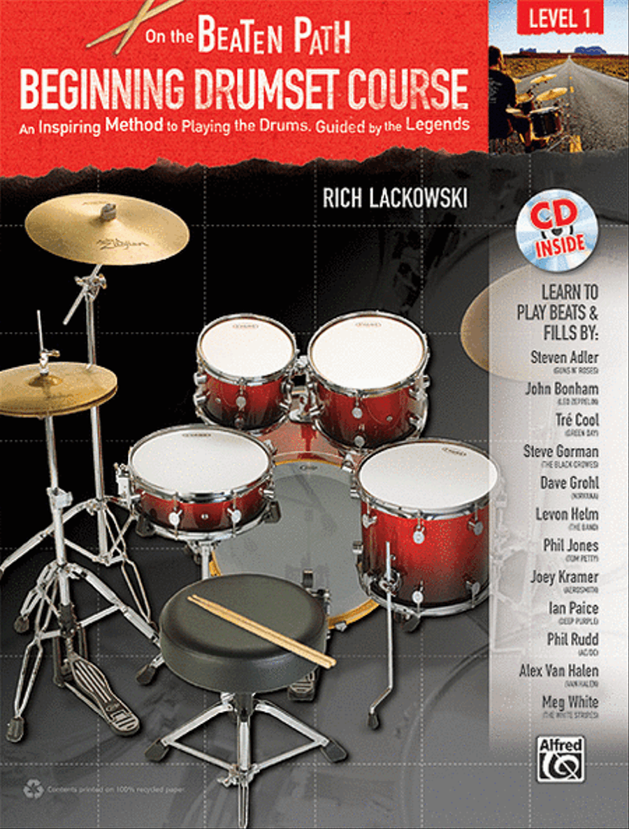On the Beaten Path -- Beginning Drumset Course, Level 1 Drum Set scores gallery preview page 1