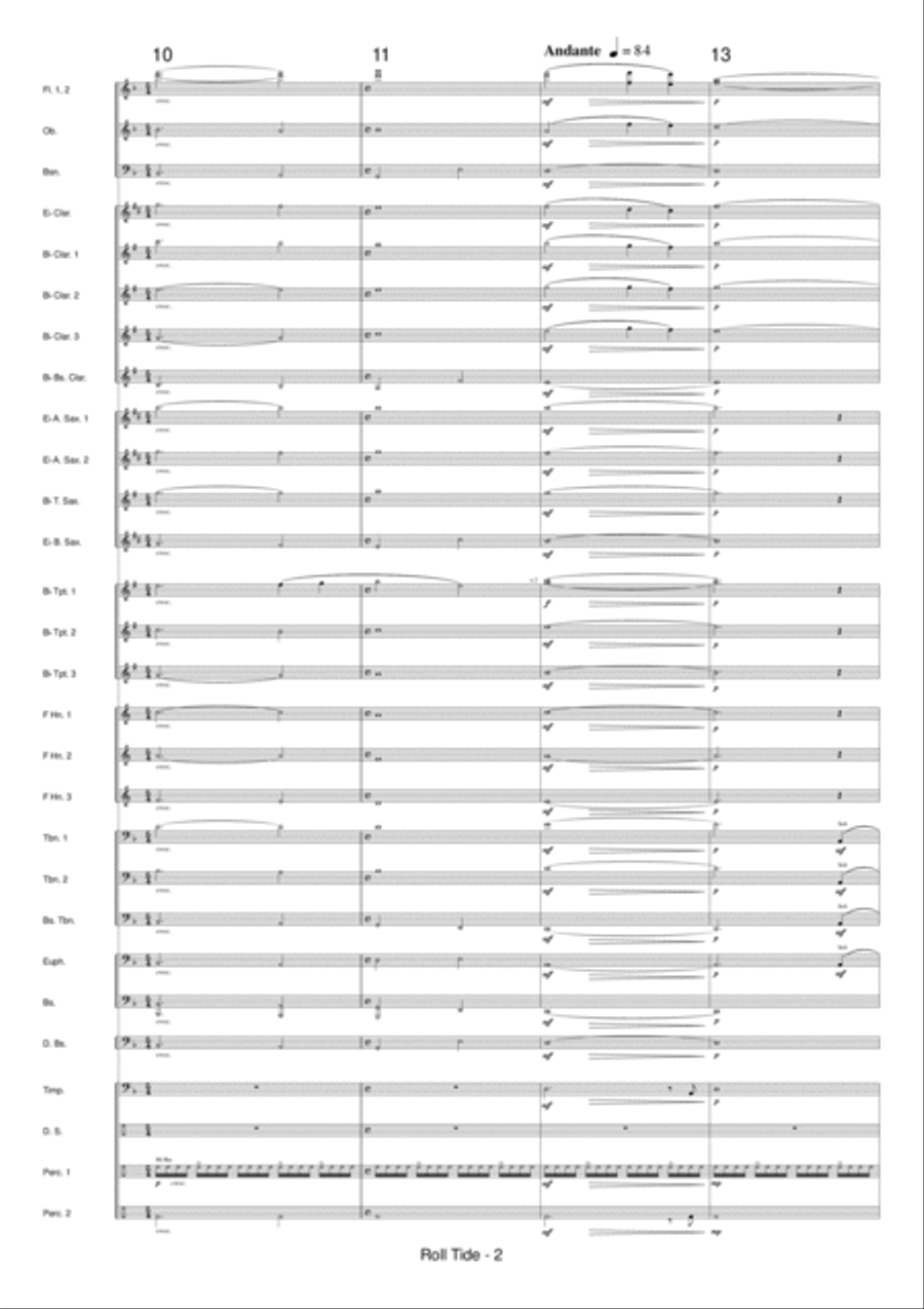 Roll Tide Concert Band scores gallery preview page 4