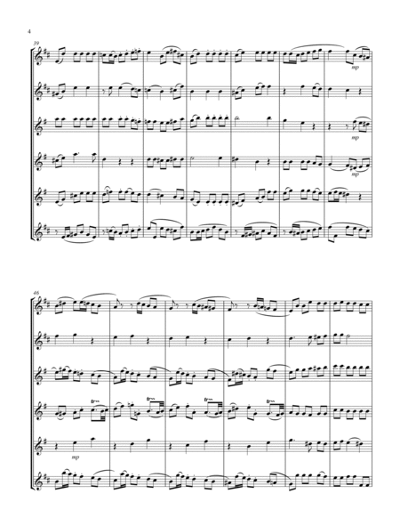 Recordare (from "Requiem") (F) (Saxophone Sextet - 2 Alto, 3 Ten, 1 Bari)