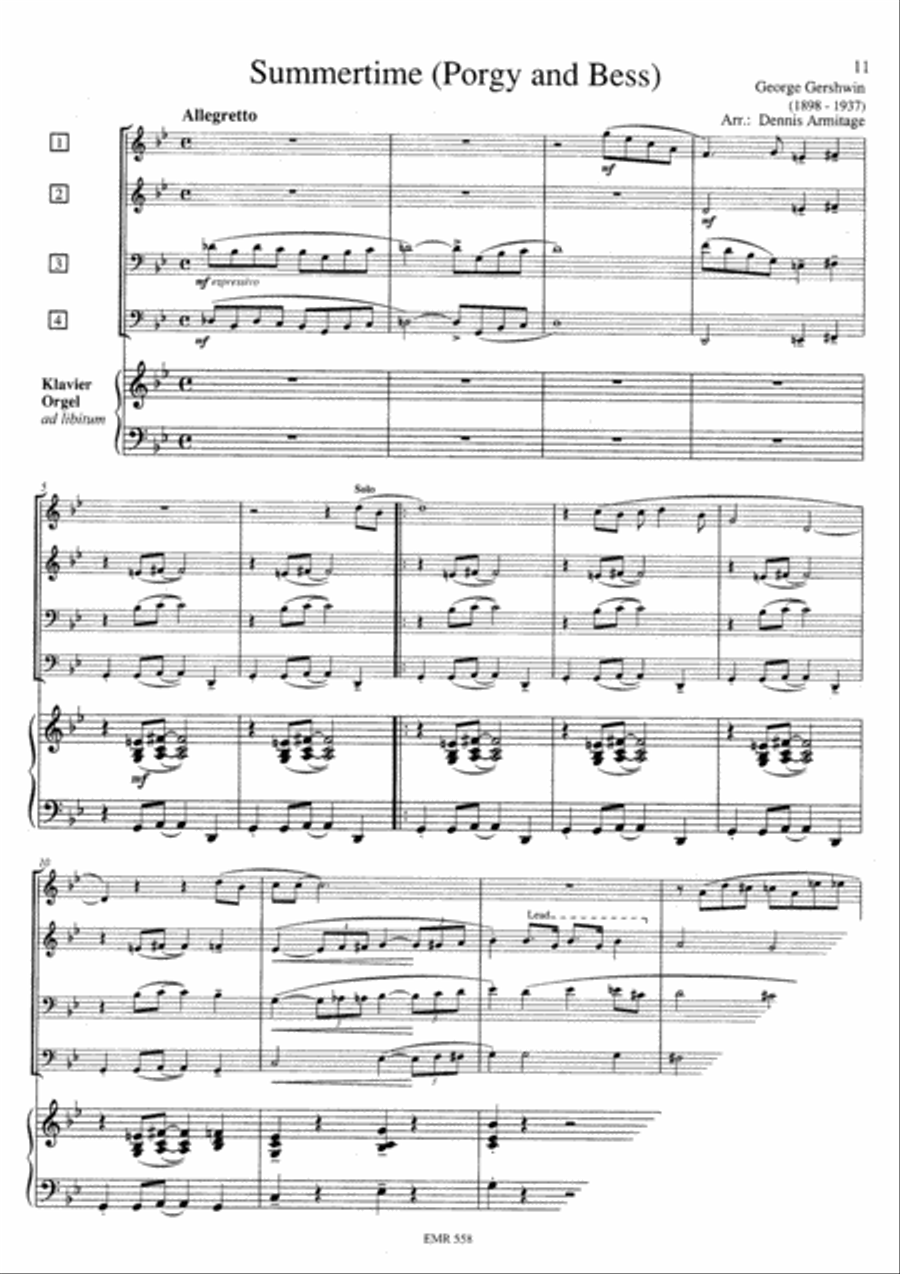 3 Quartets Volume 1 Brass Quartet scores gallery preview page 13