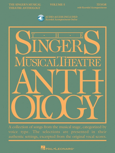 Singers Musical Theatre Anth V5 Tenor Book/Online Audio