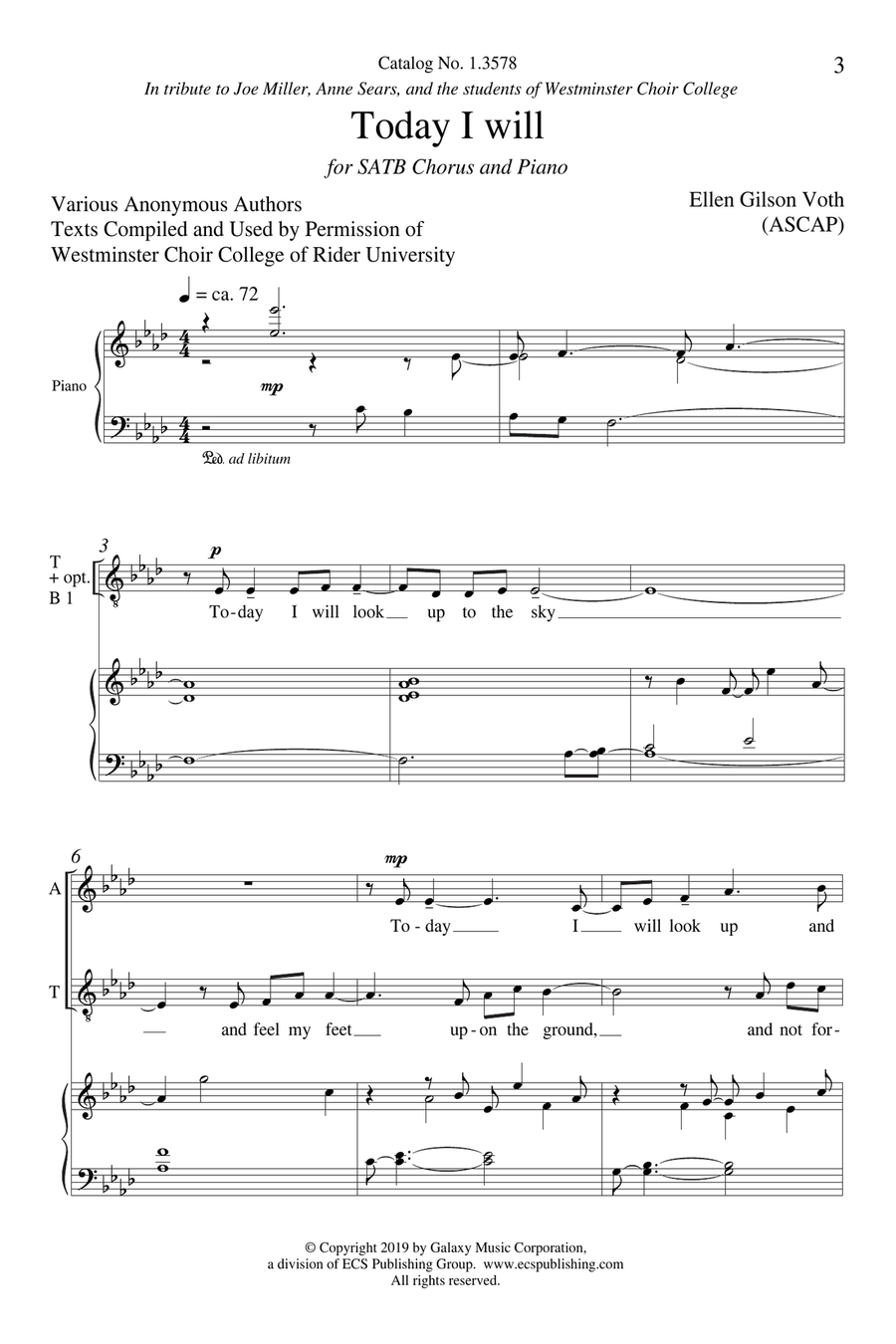 Today I will Today I will 4-Part scores gallery preview page 2