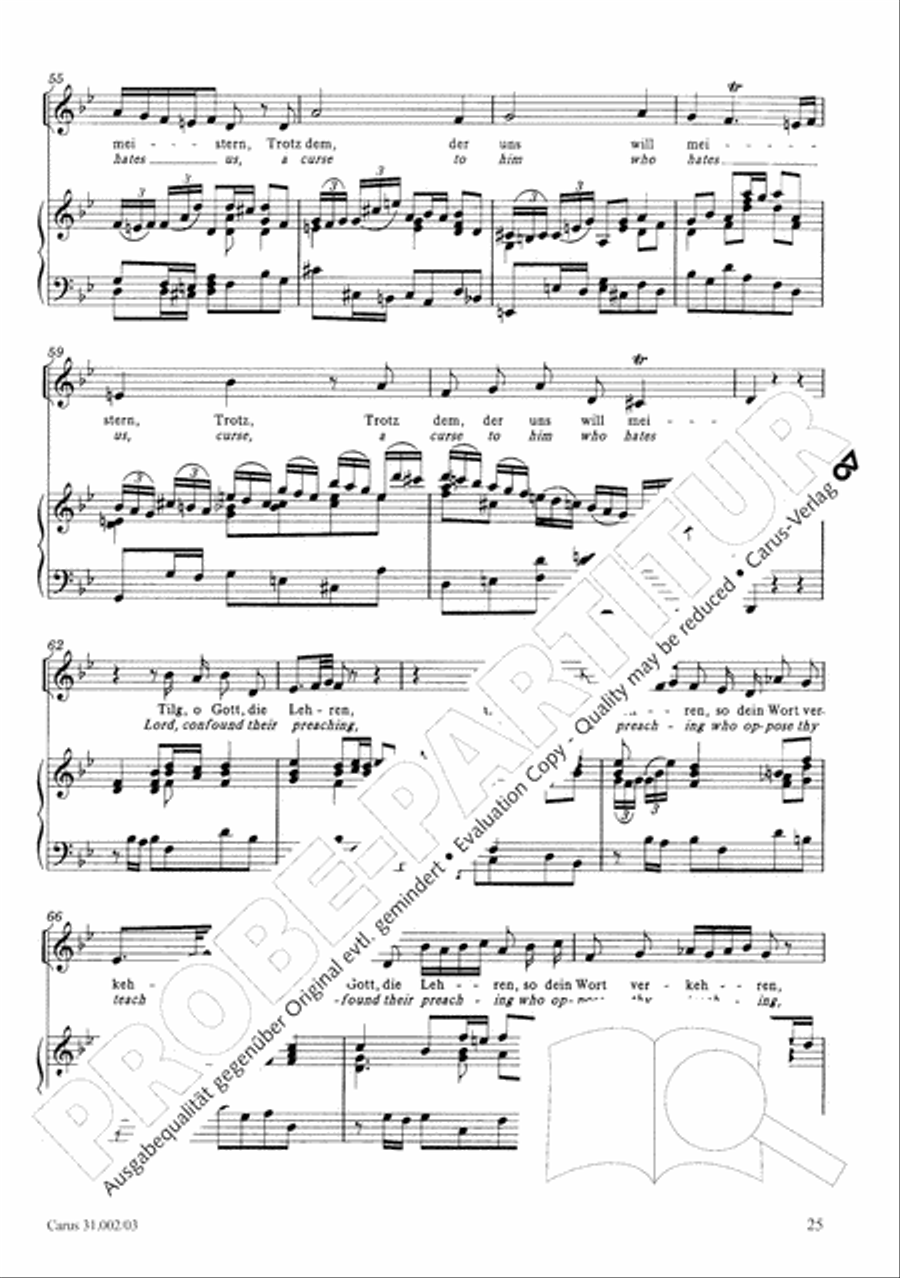 O God, from heaven look on us (Ach Gott, vom Himmel sieh darein) ATB scores gallery preview page 26