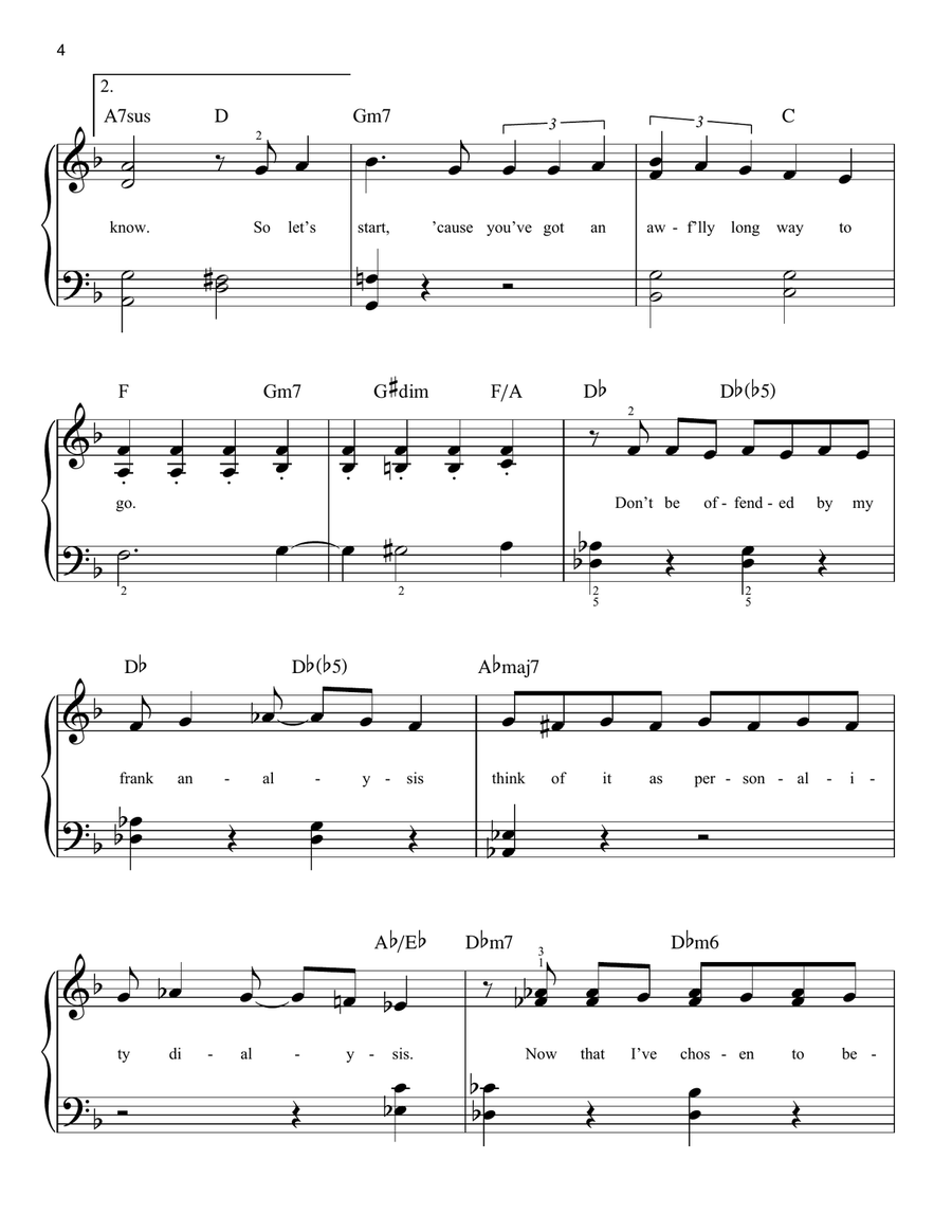 Popular (from Wicked) Easy Piano scores gallery preview page 4