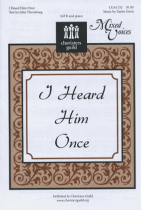 Book cover for I Heard Him Once