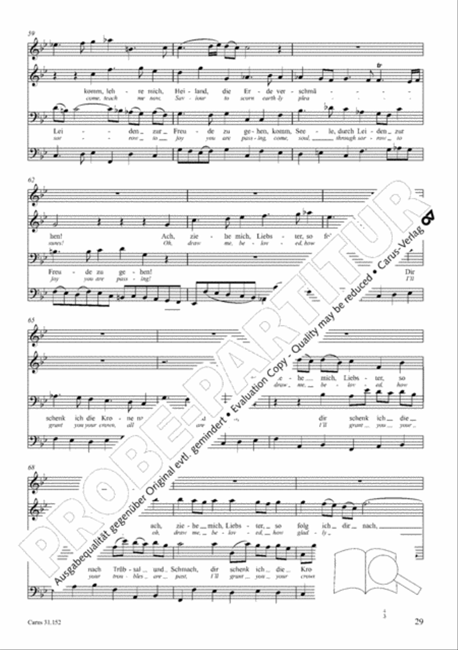 Walk on the path of faith (Tritt auf die Glaubensbahn) Orchestra scores gallery preview page 30