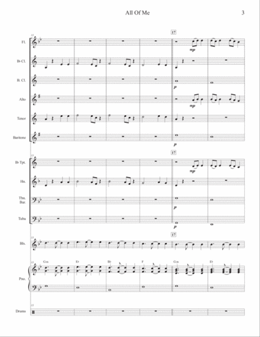 All Of Me Bass Clarinet scores gallery preview page 3