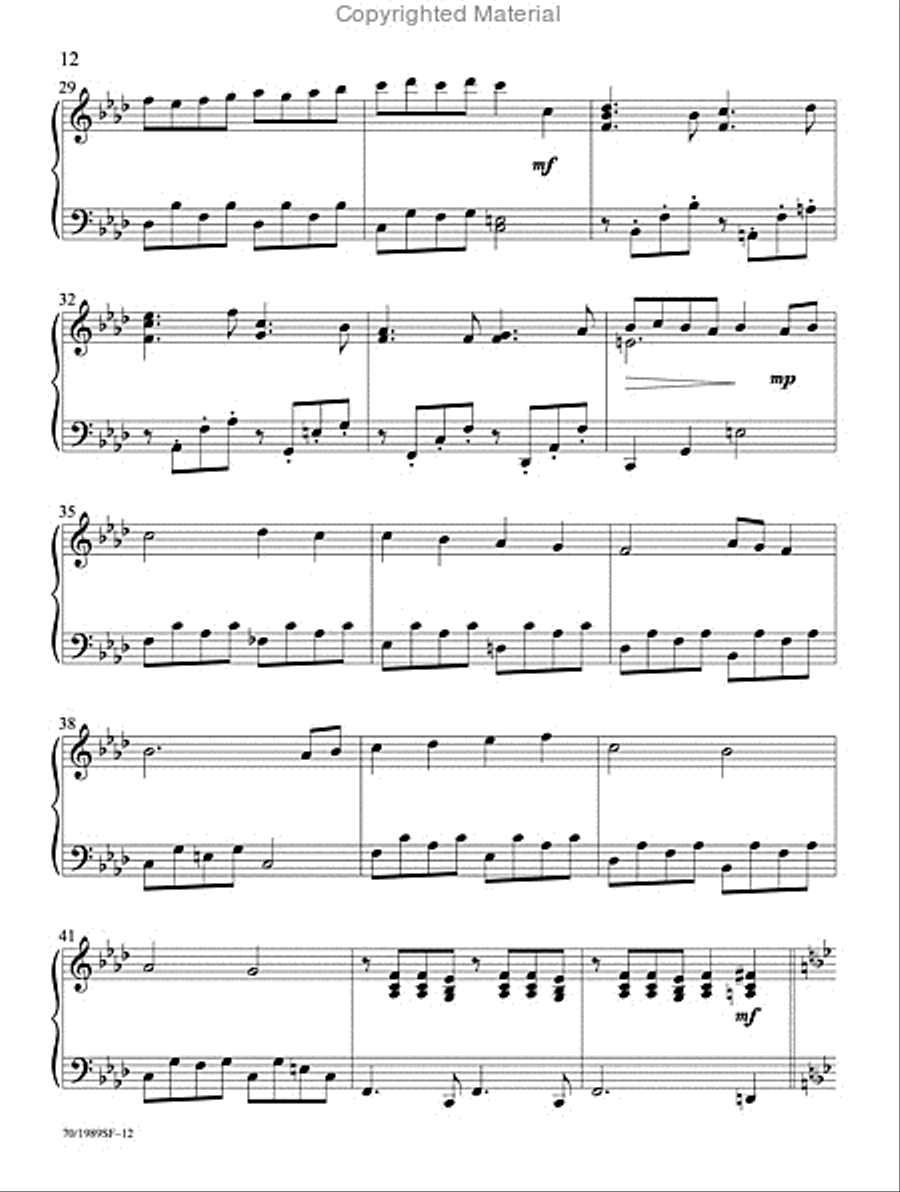 A Fireside Christmas Piano Solo scores gallery preview page 10