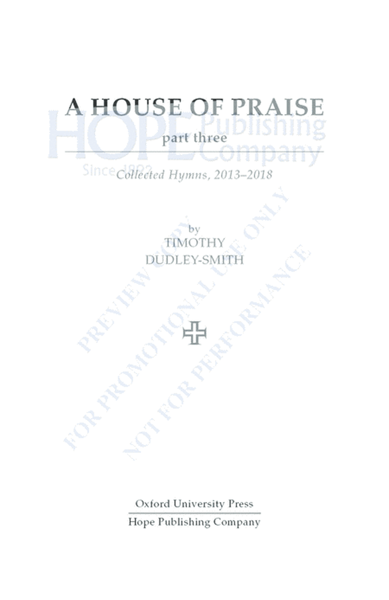 A House of Praise Part Three