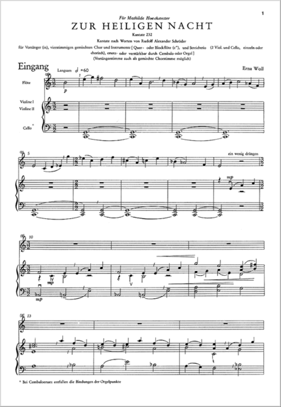 Zur heiligen Nacht 4-Part scores gallery preview page 2