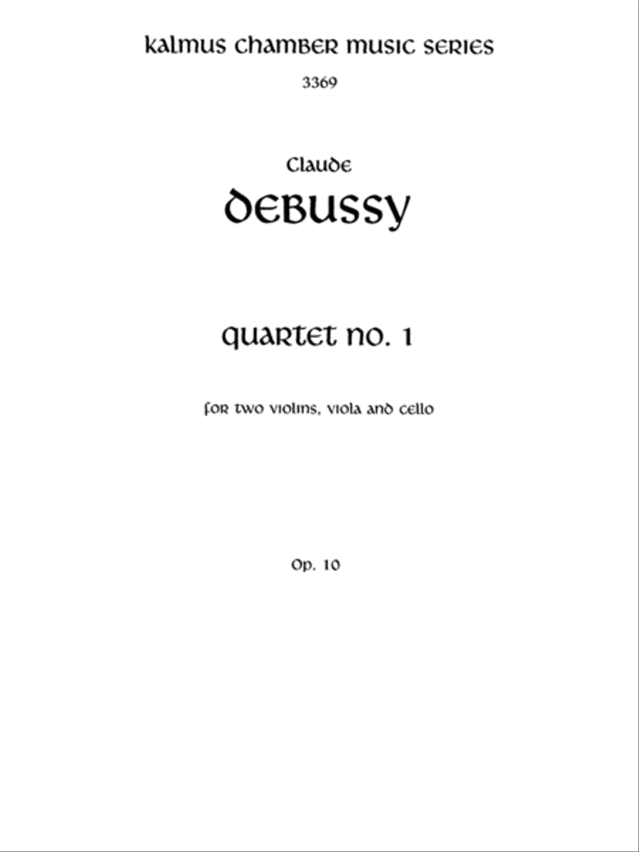String Quartet, Op. 10 String Quartet scores gallery preview page 2