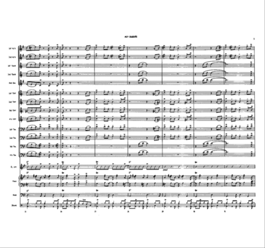 Muy Caliente! Jazz Ensemble scores gallery preview page 5