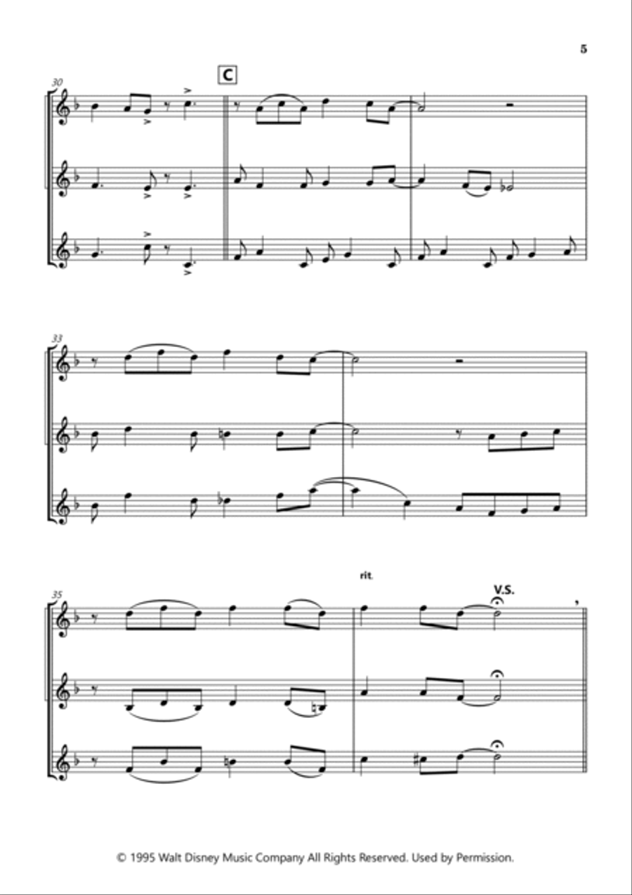 You've Got A Friend In Me Woodwind Trio scores gallery preview page 5