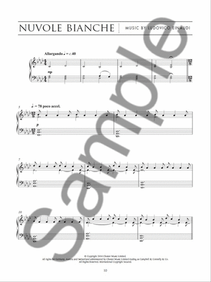 Ludovico Einaudi – Film Music Piano Solo scores gallery preview page 2