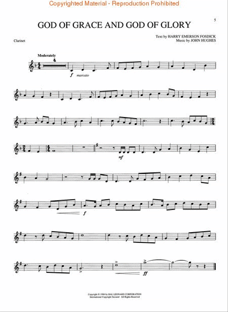 Hymns for the Master Hymns for the Master Clarinet Solo scores gallery preview page 3