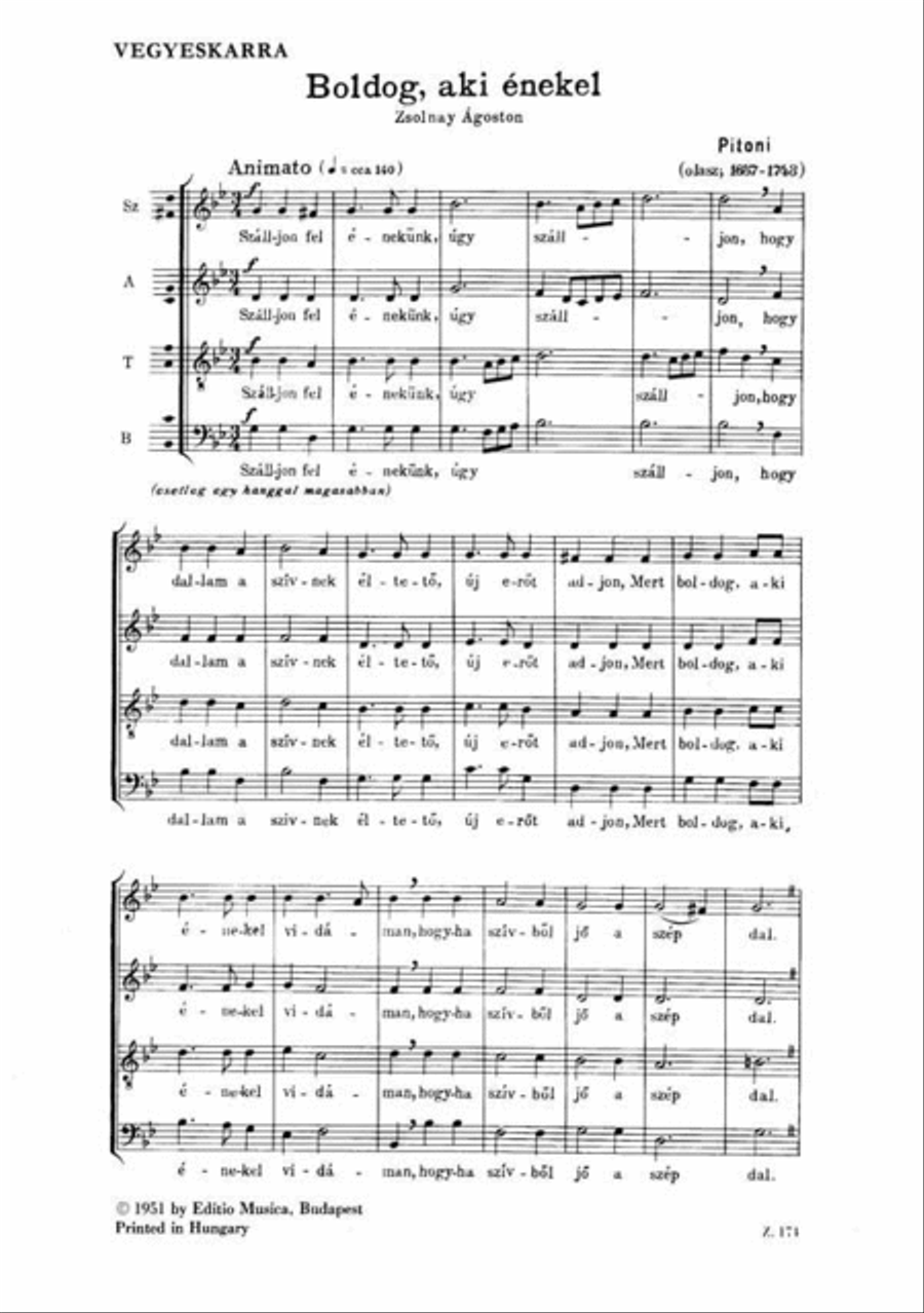 Boldog aki énekel A Cappella scores gallery preview page 3