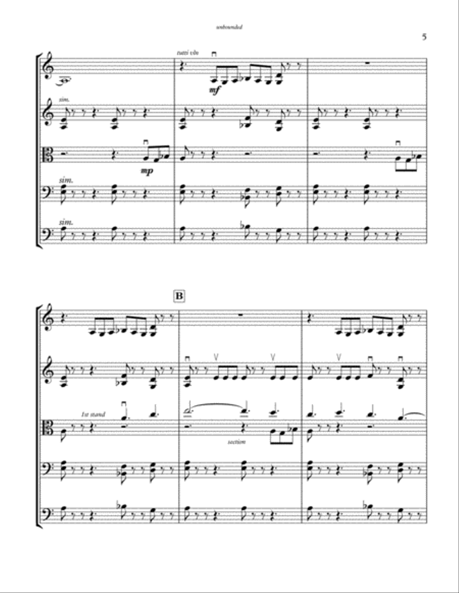 Unbounded String Orchestra scores gallery preview page 5