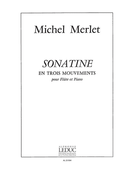 Sonatine En 3 Mouvements Op.14 (flute & Piano)