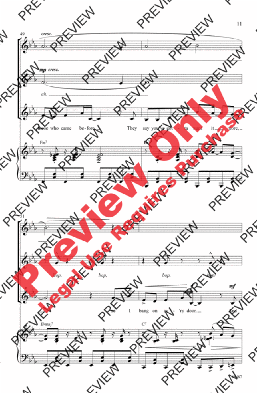 Another Day of Sun Women's Choir scores gallery preview page 11