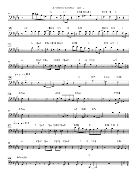 A Pentatonix Christmas (Medley) (arr. Mark Brymer) - Bass