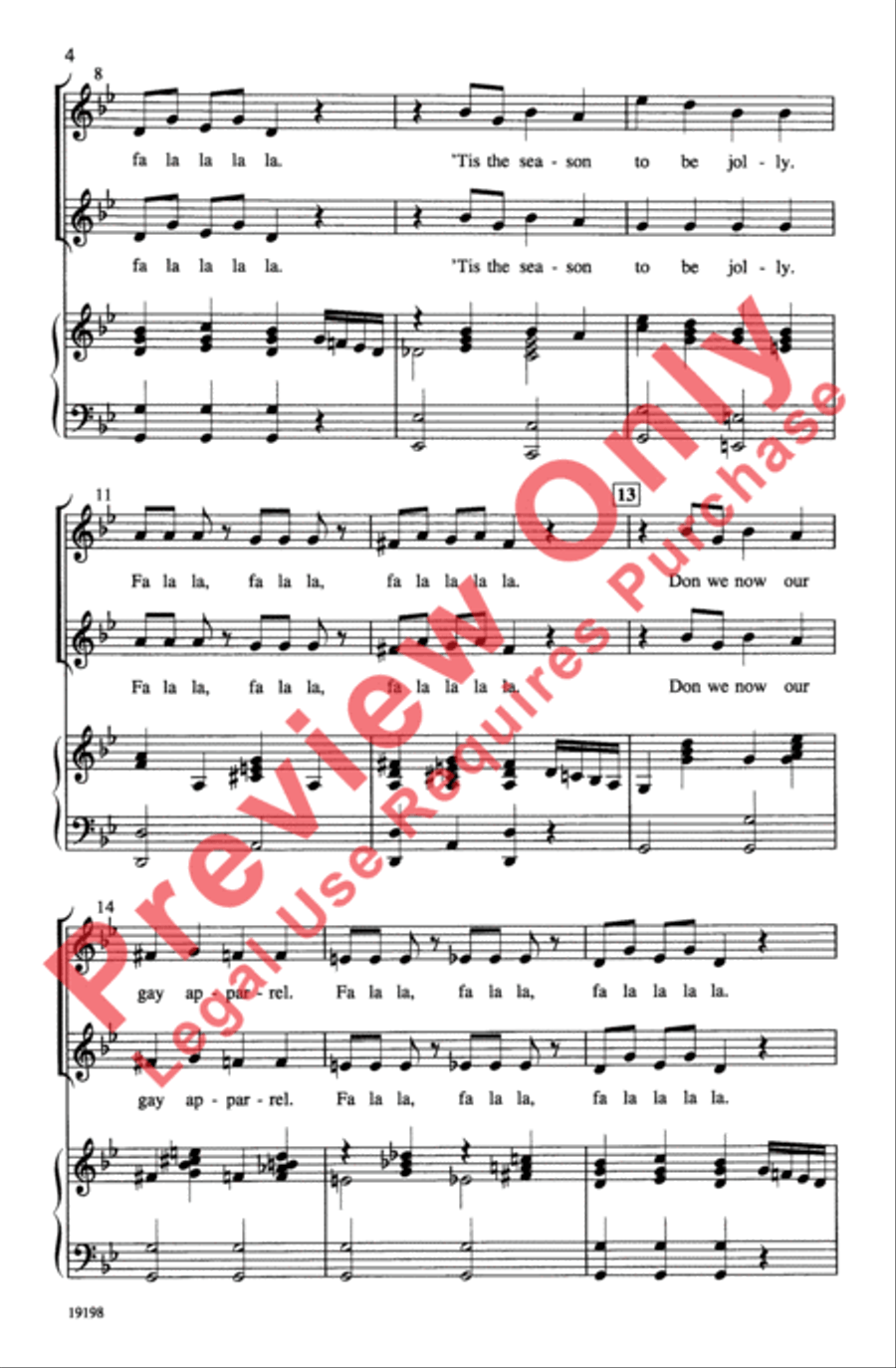 Deck the Nutcracker Hall 2-Part scores gallery preview page 13