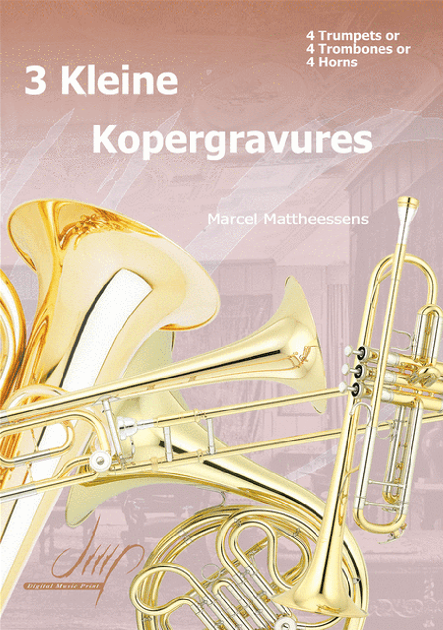 Drie Kleine Kopergravures Brass Duet scores gallery preview page 1