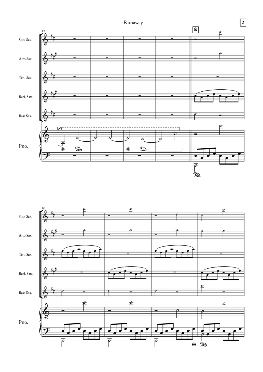 Runaway Small Ensemble scores gallery preview page 2