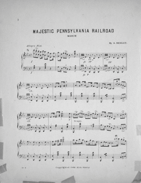 Majestic Pennsylvania Railroad. Descriptive March