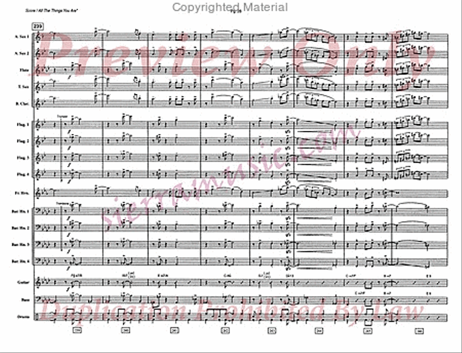 All The Things You Are Jazz Ensemble scores gallery preview page 29