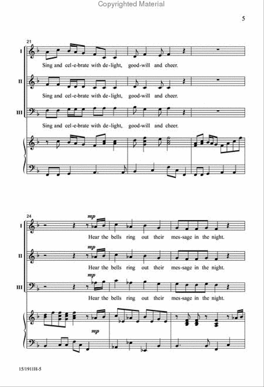All is Merry and All is Bright 3-Part scores gallery preview page 6