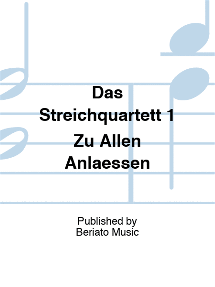 Das Streichquartett 1 Zu Allen Anlaessen String Quartet scores gallery preview page 1